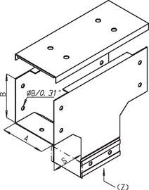 T-Stück Deckel Außen